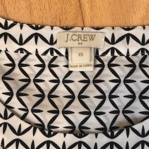 J. Crew Top Black and White